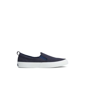 Crest Twin Gore Perforated Slip On Sneaker